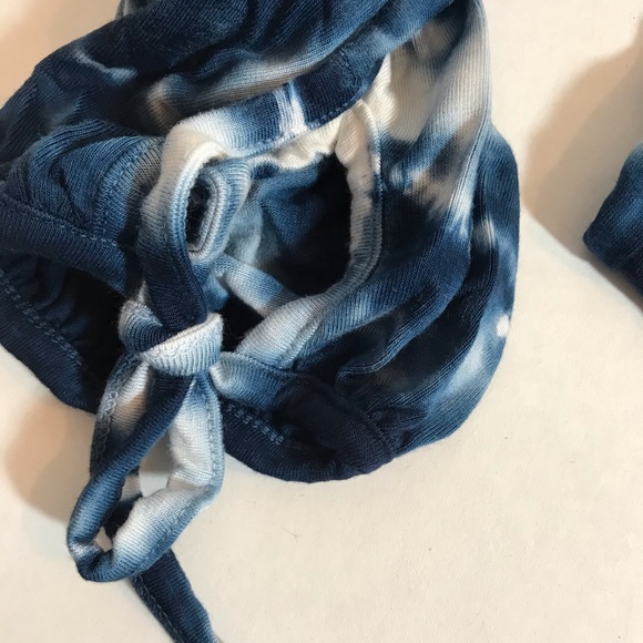 BRAND NEW Green Dragon Pop Over Mini Tie Dye Dress M - Picture 7 of 11